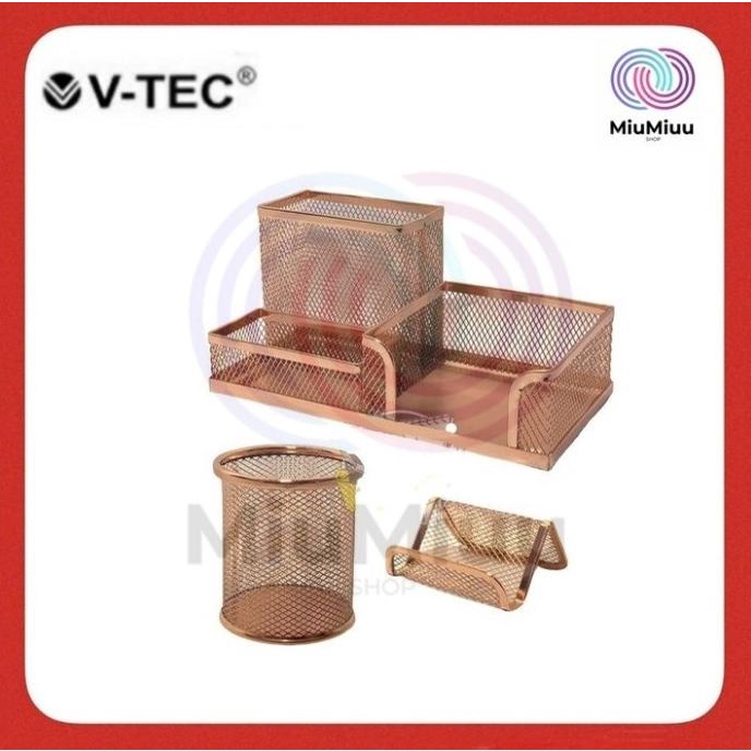 

Desk Organizer Set V-Tec Vt-9189 Rg Rose Gold Terlaris
