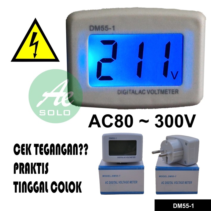 DIGITAL AC VOLTMETER VOLT METER MODEL STEKER