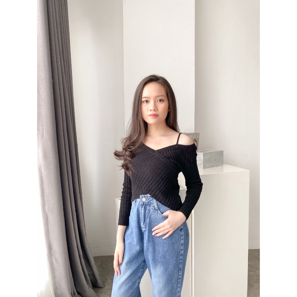 RUTH Off Shoulder Knit Top