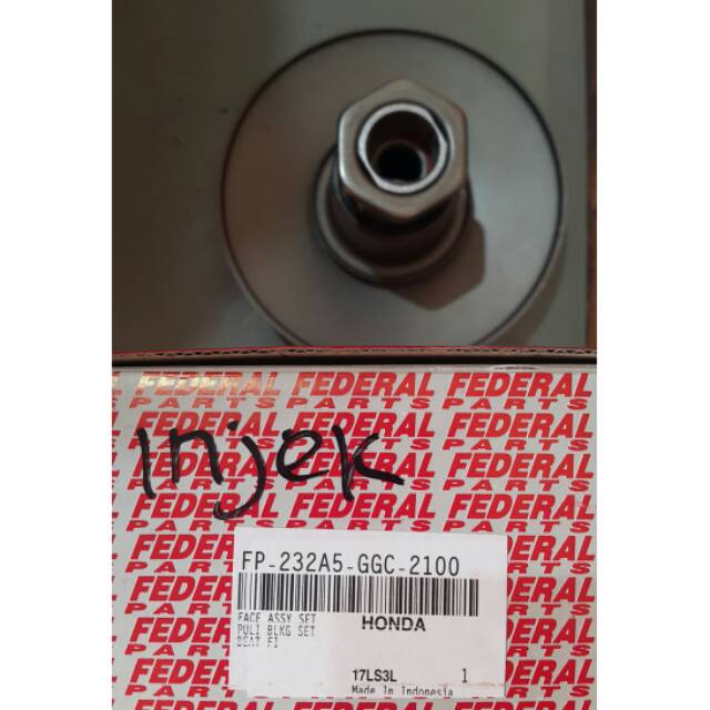 Face Set Driven Pulley Pully Set Assy Lonceng Cowok Federal Beat Inj 232A5 GGC 2100