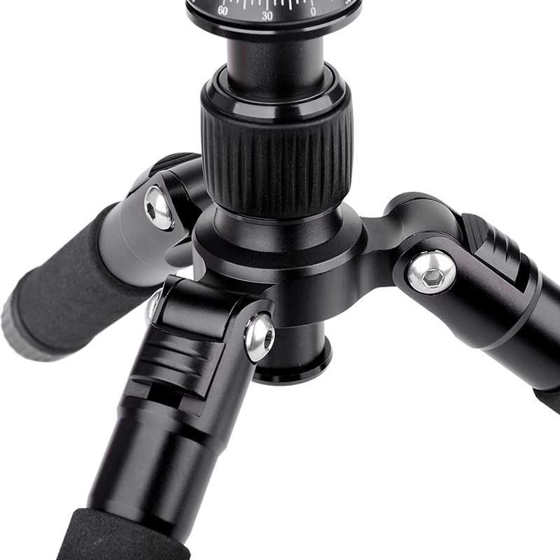 (BISA COD) FTIHSHPXiletu Tripod Mini 5 Section Portable Aluminium Ball Head - FM5S-MINI