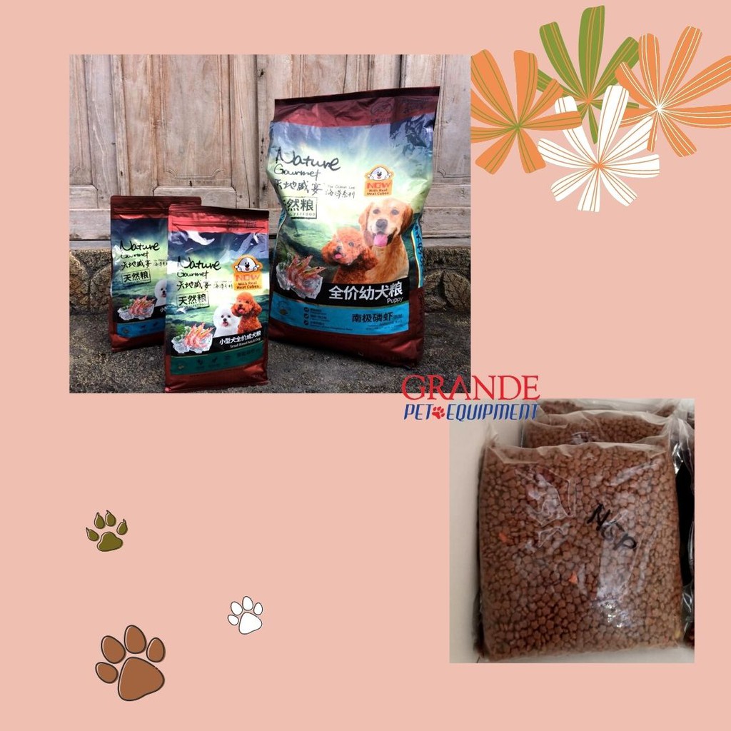 Nature Gourmet Puppy Repack 1 Kg / Nature Gourmet Makanan Puppy Kemasan 1 Kg