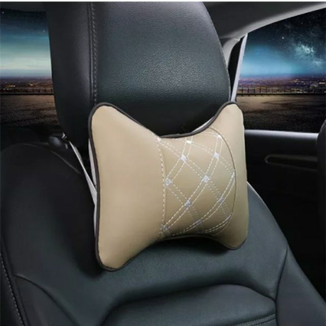 1pcs/new car headrest neck pillow Pelindung Leher Kursi Bantal Kepala Danny leather car pillow