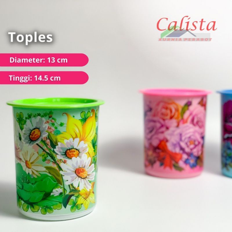 toples calista odate bunga 0,6kg oentoeng toples press kedap udara