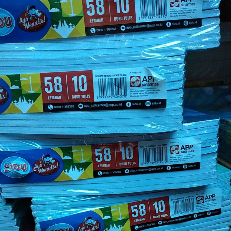 

Buku tulis sidu 58 lembar