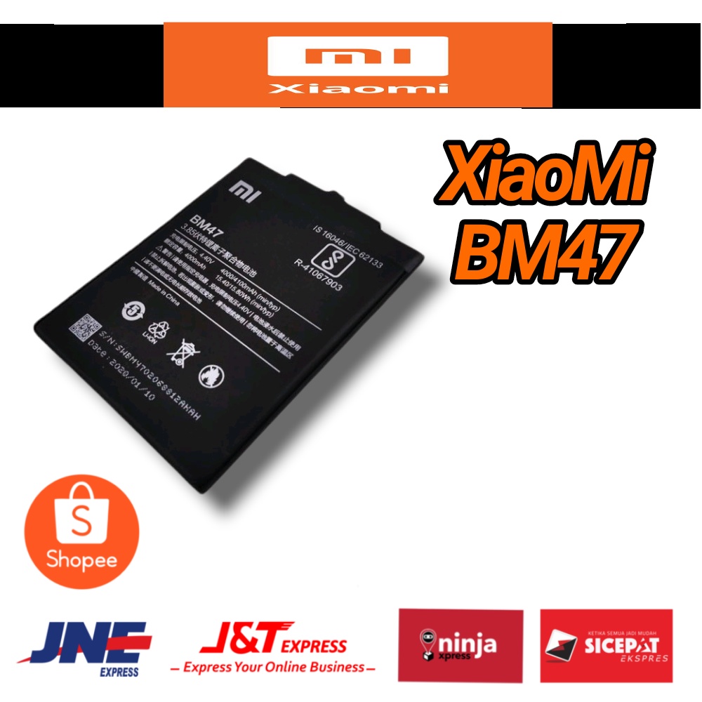 Raterai Baterry Batre Xiaomi Redmi 3 3s 3 pro 3x BM47 BM-47 ORIGINAL