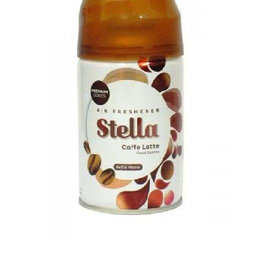 ♢ Stella Refill Matic CAFFE LATTE 1 KALENG Pengharum Ruangan Kopi Coffee ✳