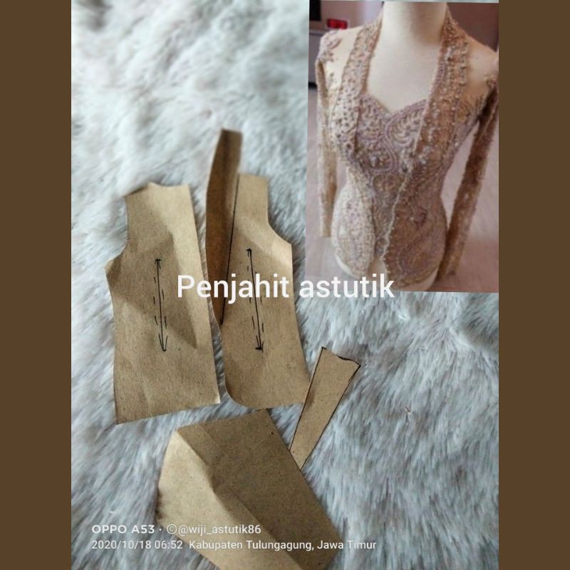 POLA KEBAYA KUTU BARU/POLA JIPLAK /POLA INSTAN/MODERN/TERBARU