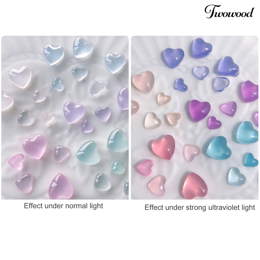 1 Kotak Ornamen Kuku 3D Bahan Resin Warna Cerah Untuk Dekorasi Manicure Wanita