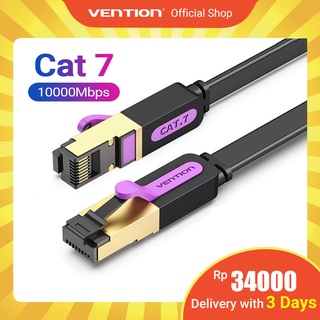 Vention Kabel Lan Ethernet Cat7 Kecepatan Tinggi Rj45 Stp Flat Gigabit 7 Harga Rendah