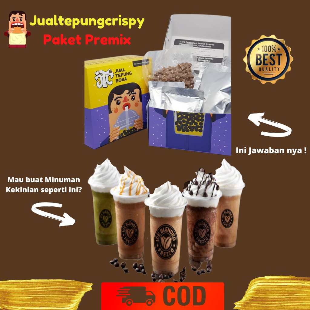 PAKET BOBA BUBBLE DRINK HEMAT / Bubuk Minuman Aneka Rasa