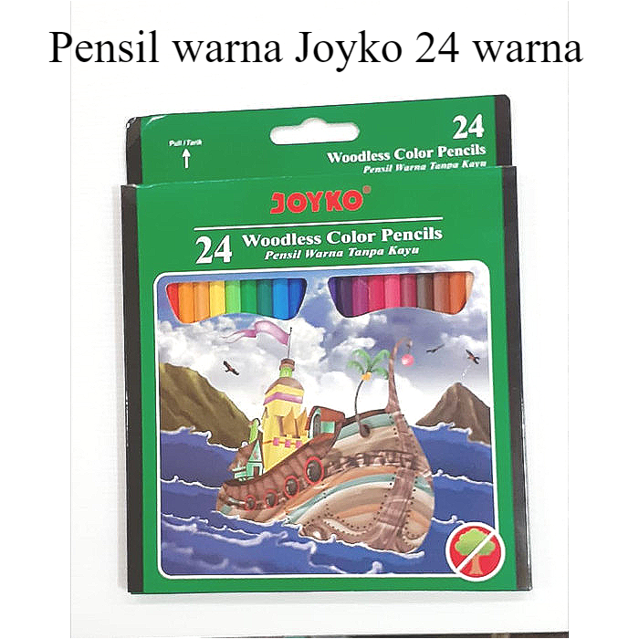 

PENSIL WARNA JOYKO CP-104 24 WARNA PANJANG | ALAT MEWARNAI