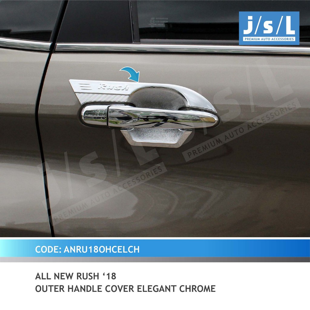 Outer pegangan pintu All New Rush 2018 Chrome JSL / Aksesoris all new Rush 2018