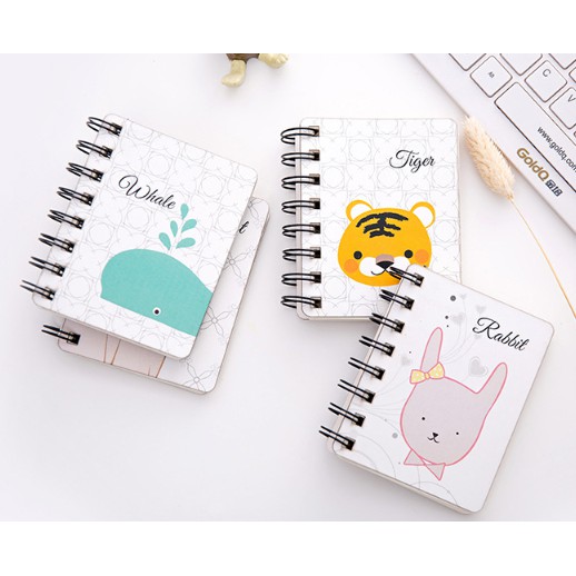 Notebook Motif Animal / Notes Mini Gambar Hewan Binatang / Buku Mini Karakter Hewan Kartun Imut