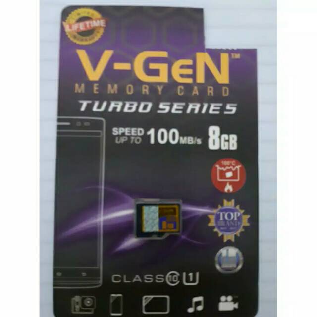 MMC VGEN 8 Gb, 16 Gb, 32 Gb, 64 Gb Class 10