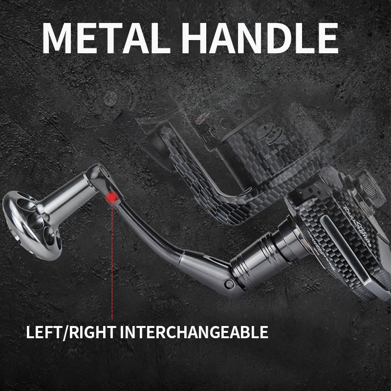 Set Reel Pancing Kecepatan Tinggi 13 + 1 Bahan Full Metal