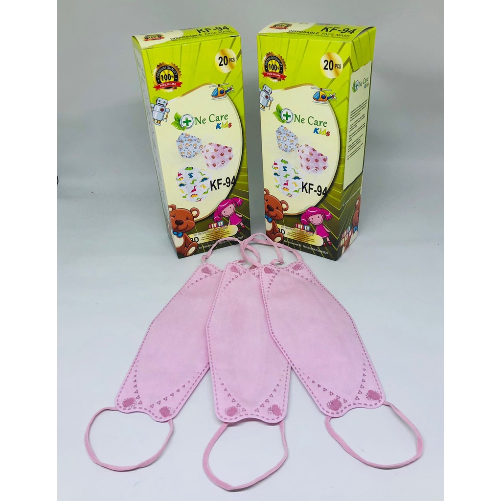 Masker ANAK KF94 tebal OneCare korea kids face mask motif Box