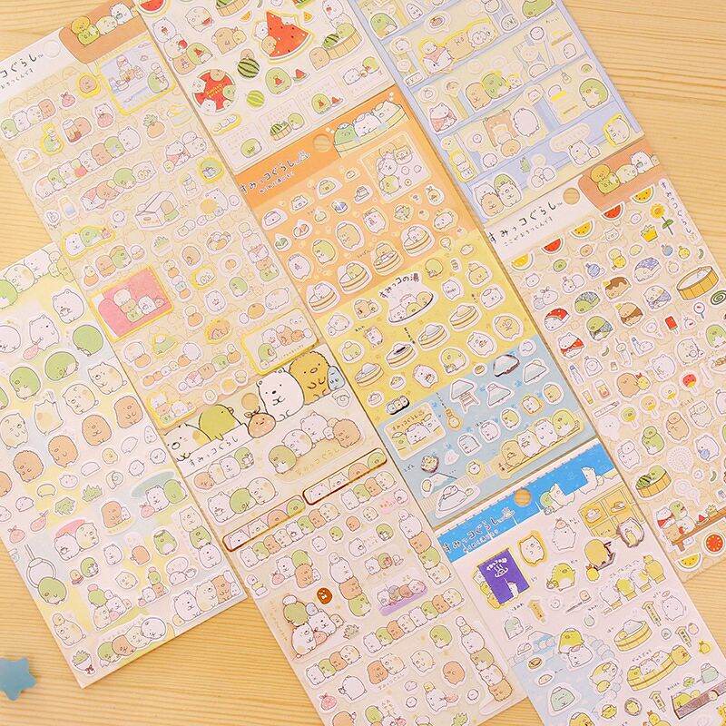

YOKUCHI Diary Stickers Scrapbooking Planner Japanese Kawaii Decorative