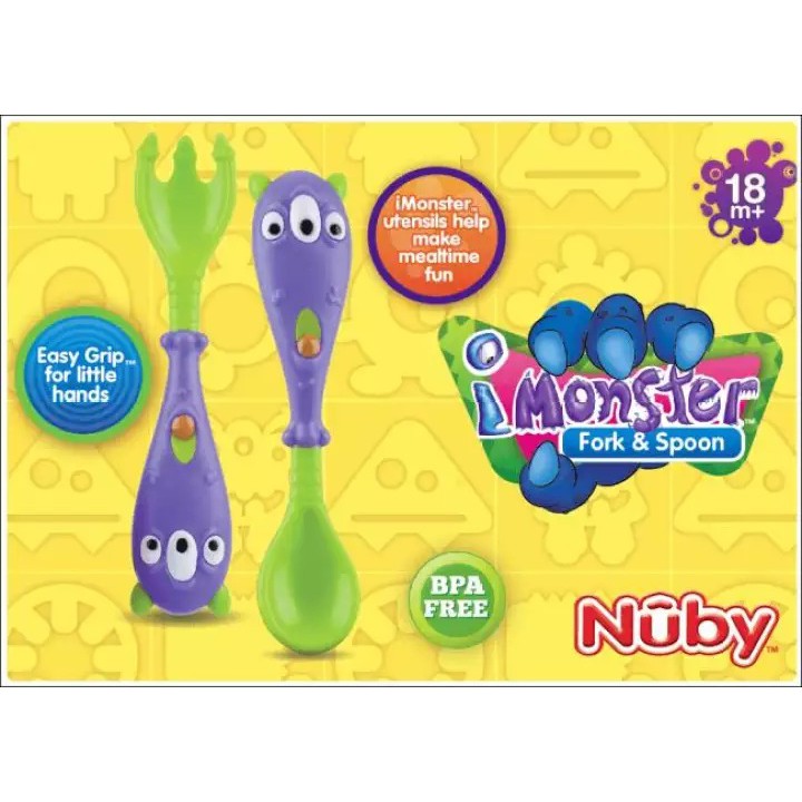 nuby spoon 22010/sendok makan perlengkapan makan baby