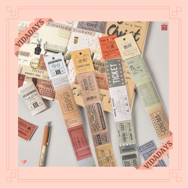 

VIDADAYS Stiker Vintage Tumblr Aesthetic / Journaling Sticker
