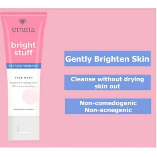 ☃Cutezz_Ching1☃Emina Bright Stuff For Acne Prone Skin Face Wash 100ml