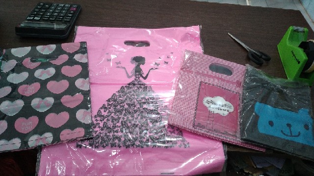 ❤murah Pol❤ Kantong Plong Oval 15x23 Cm Motif Bear . Kantong Plong Motif .kantong Olshop Online Shop