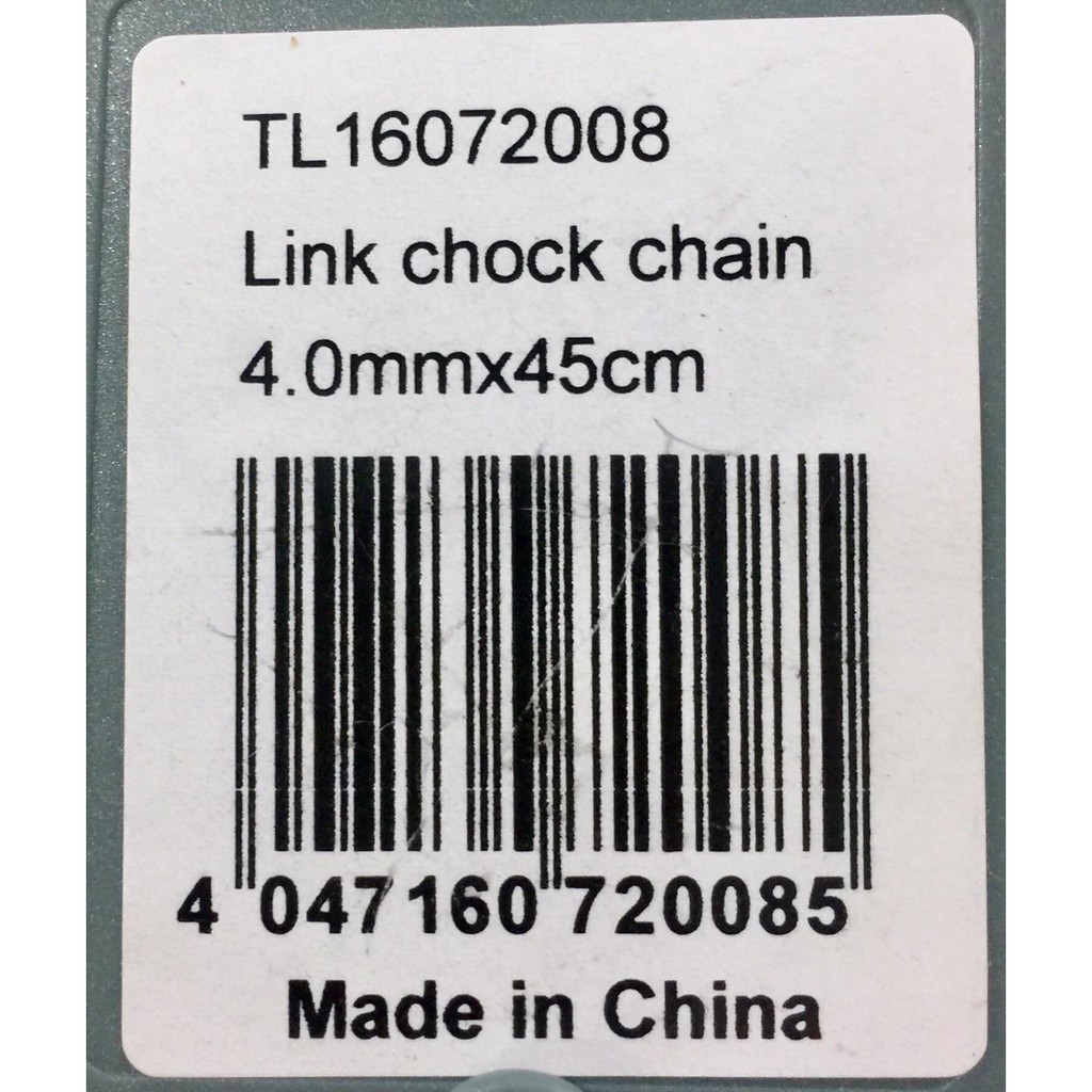 Rantai Leher Anjing Stainless Steel  Long Link Choke Chain 4mm