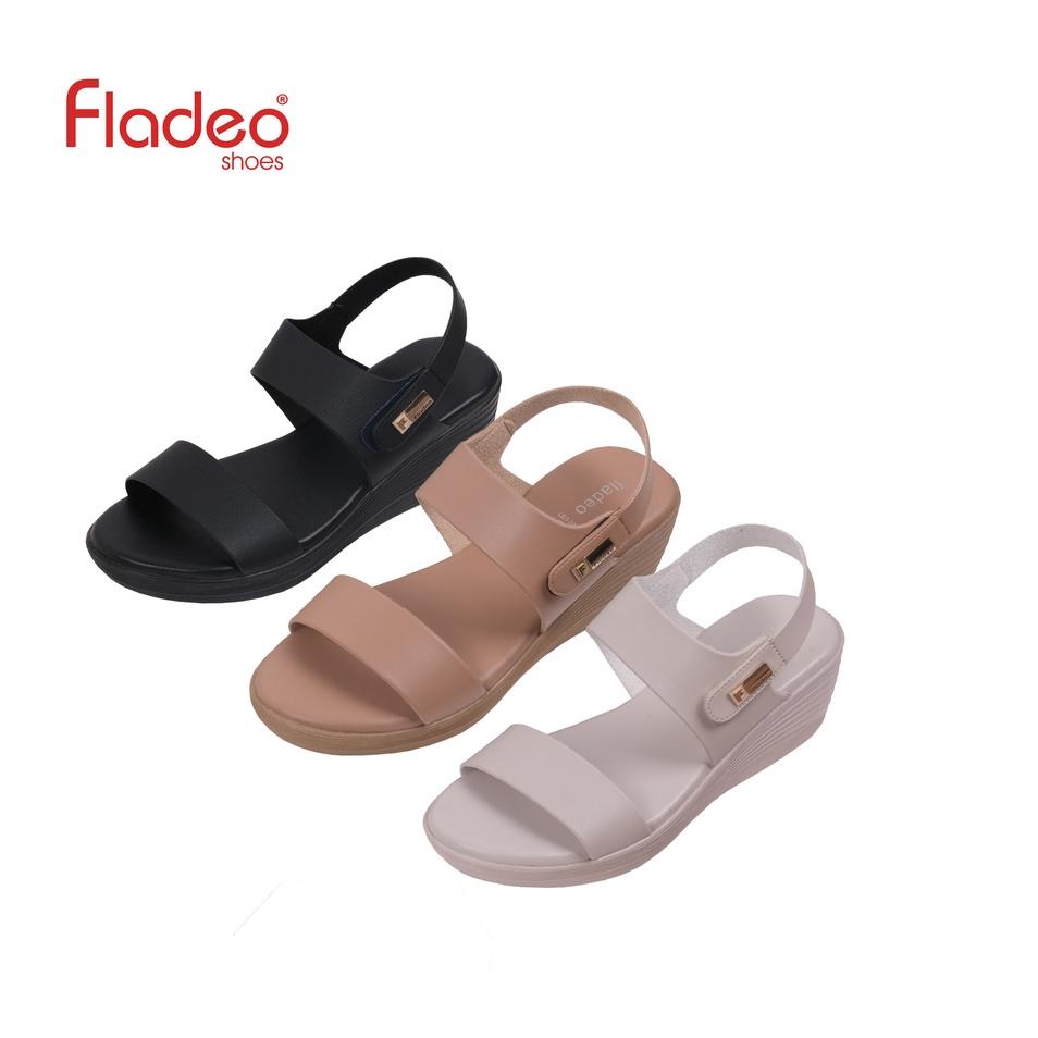 Banyak Dipakai.. Fladeo D21/LDT328-2RV/Sandal Wedges Tali Wanita [ Wedges Sandals ]