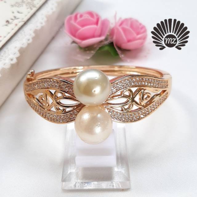 Gelang Mutiara Air Laut / Gelang duo Mutiara
