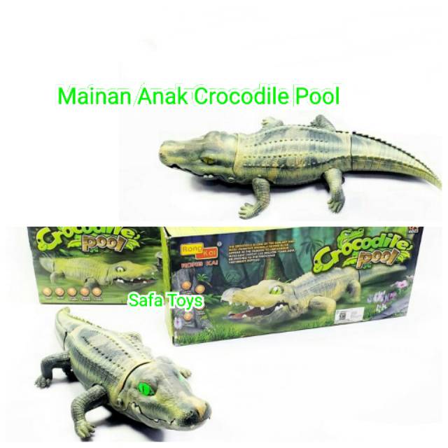 Mainan Buaya Baterai |Mainan Edukasi Anak Crocodile Pool