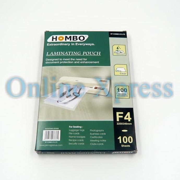 

Laminating Film Ukuran F4 Hombo