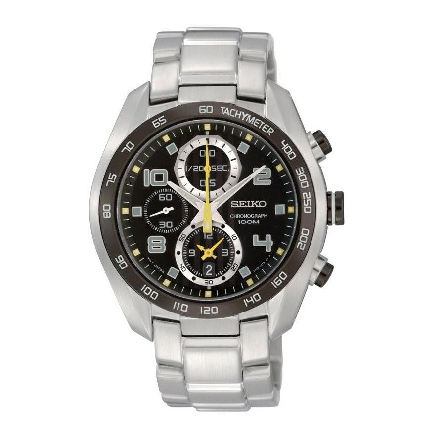 Seiko Criteria SNDD39P1 Quartz Chronograph Black Dial | Jam Pria SNDD39