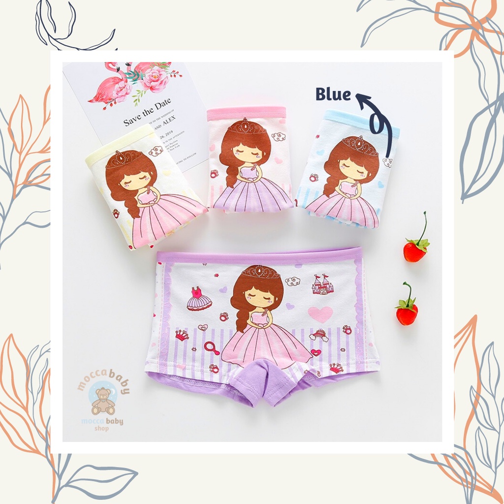 MBSS - XIAO TING CD PRINCESS CROWN celana dalam anak perempuan bahan katun halus 2-12 Tahun