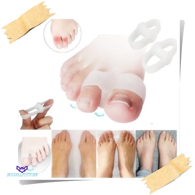 Original pelurus jempol jari kaki bunion type 2 jari konektor kaki gel silicone bunion hallux valgus