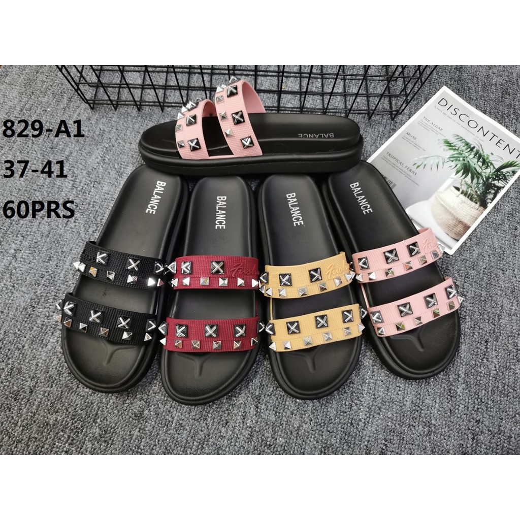  NEW  GG Sandal  Selop  Wanita  Duri Ban 2 BRENDA 829 Shopee 