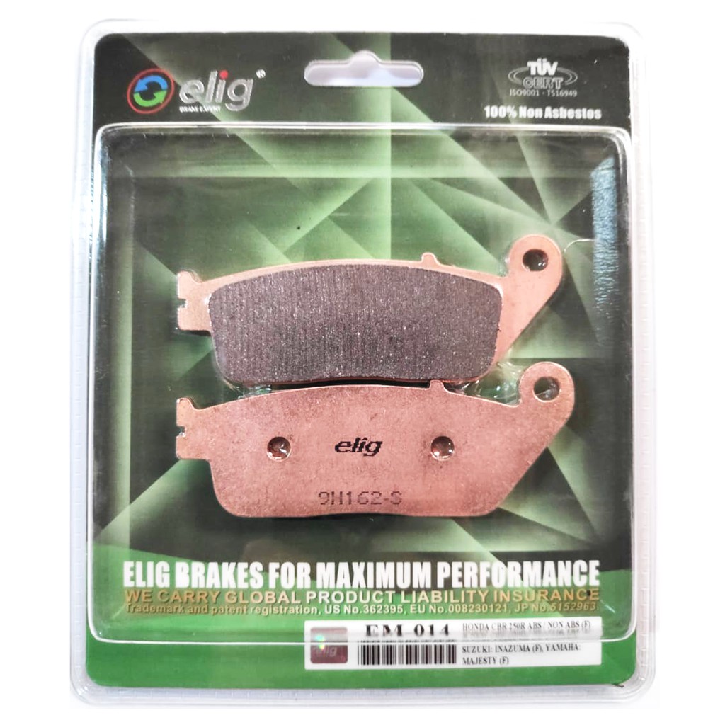 KAMPAS REM DEPAN CBR 250RR MAJESTY INAZUMA VERSYS ELIG EM014 SINTER