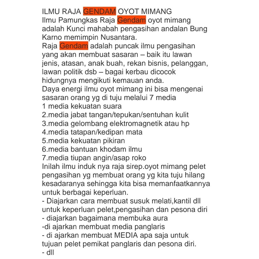 RAJA GNDAM OYOT MIMANG