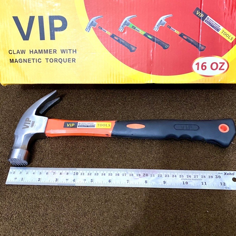 Palu Kambing VIP 16oz / Claw Hammer Gagang Fiber / Palu VIP tools