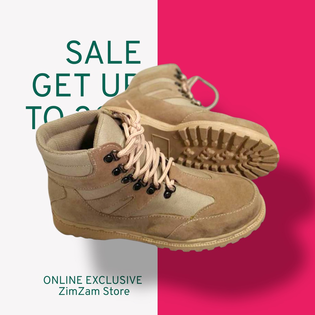 Sepatu Hiking boots Wanita Kickers Swedian Gurun