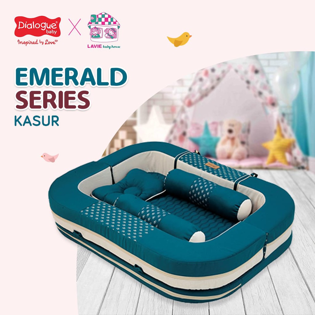 Dialogue Baby Kasur Emerald Series Tempat Tidur bayi / Hijau