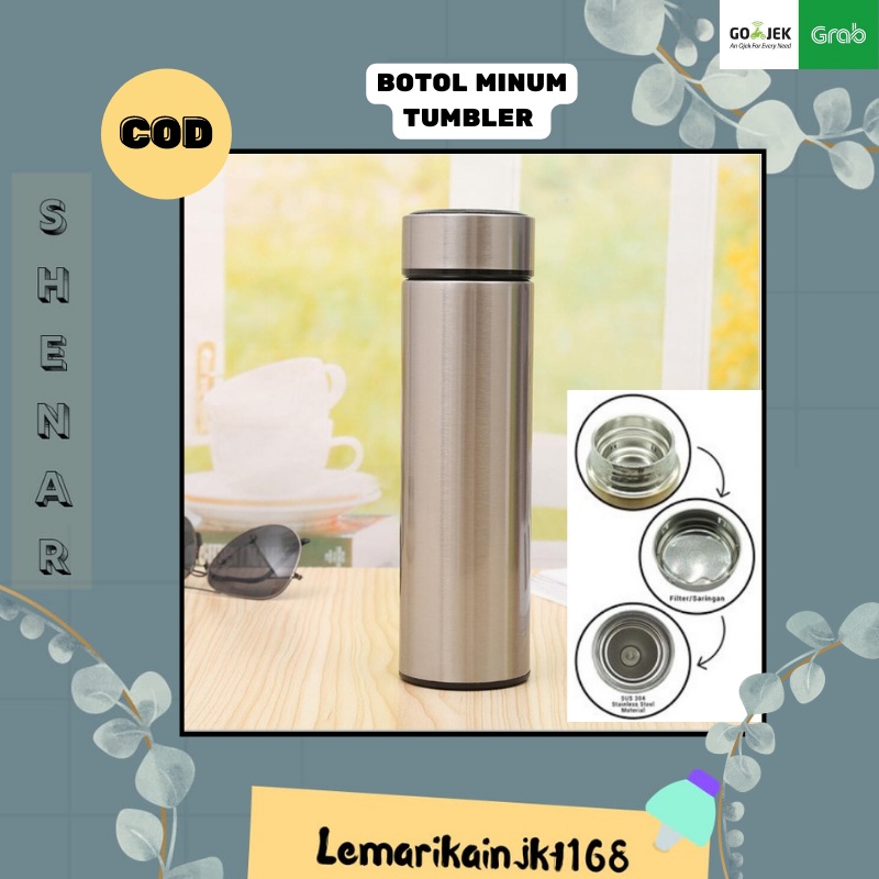 NEW Tumbler Custom | Tumbler LED Suhu | Termos Botol Air Minum Stainless Steel Thermos Life Botol Air Minum|Termos Air Panas 500ml Thermos Suhu Display LED|