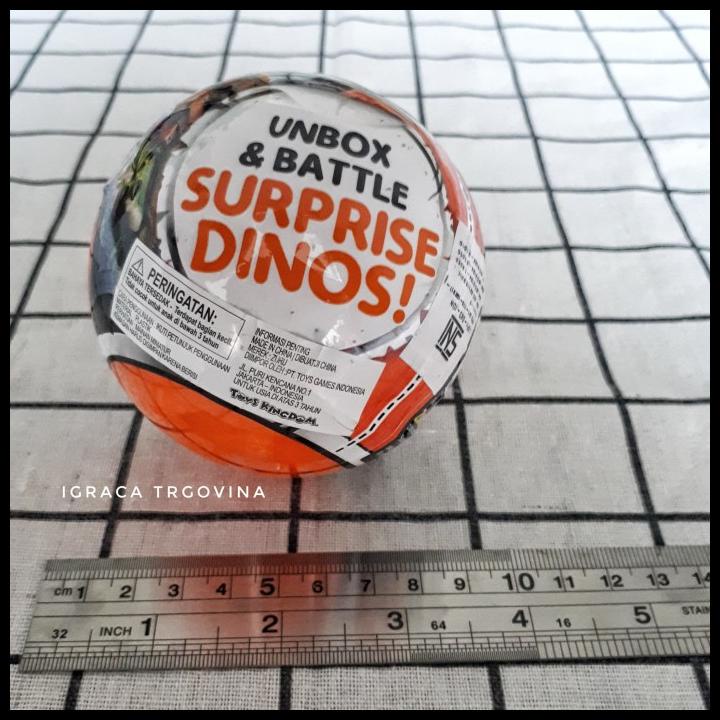 Zuru dino strike 5 surprise original - mainan dinosaurus
