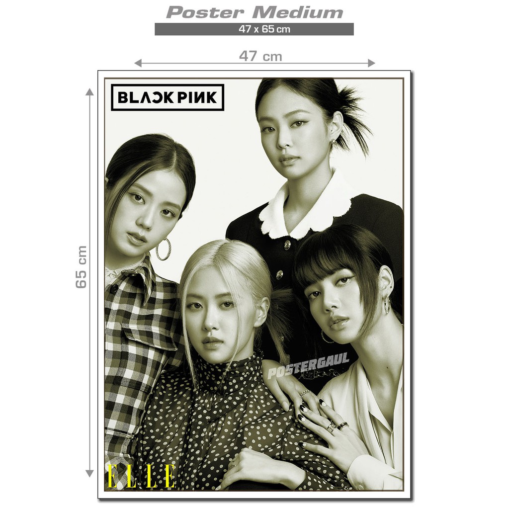 Poster Medium BLACKPINK : ELLE MAGAZINE #FJP395 - ukuran 47 x 65 cm