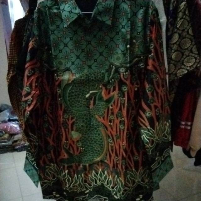 Atasan Batik Premium - Semi Sutra Sutera Silky Kombinasi Furing Istimewa Super Licin Dan Kilau
