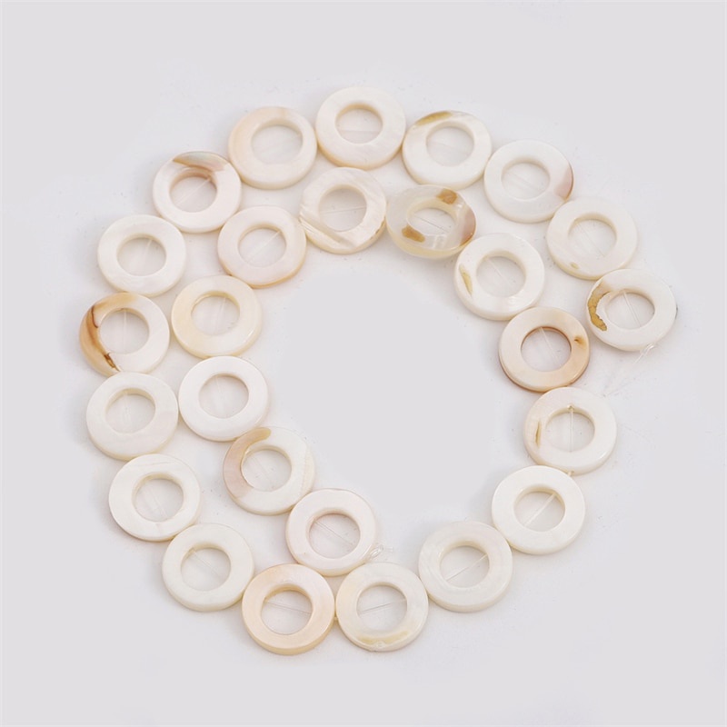 26-40 Pcs Natural White Shell Beads Ibu Mutiara Longgar Datar Gigi Oval Bulat Bintang Nugget Chip Air Tawar untuk Membuat Perhiasan