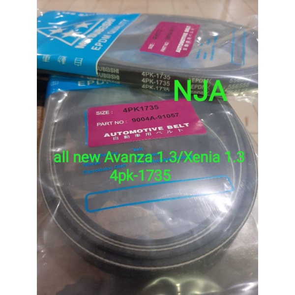 fan Van v belt Tali kipas 4pk-1735 all new Avanza Xenia 1.3cc 4pk1735
