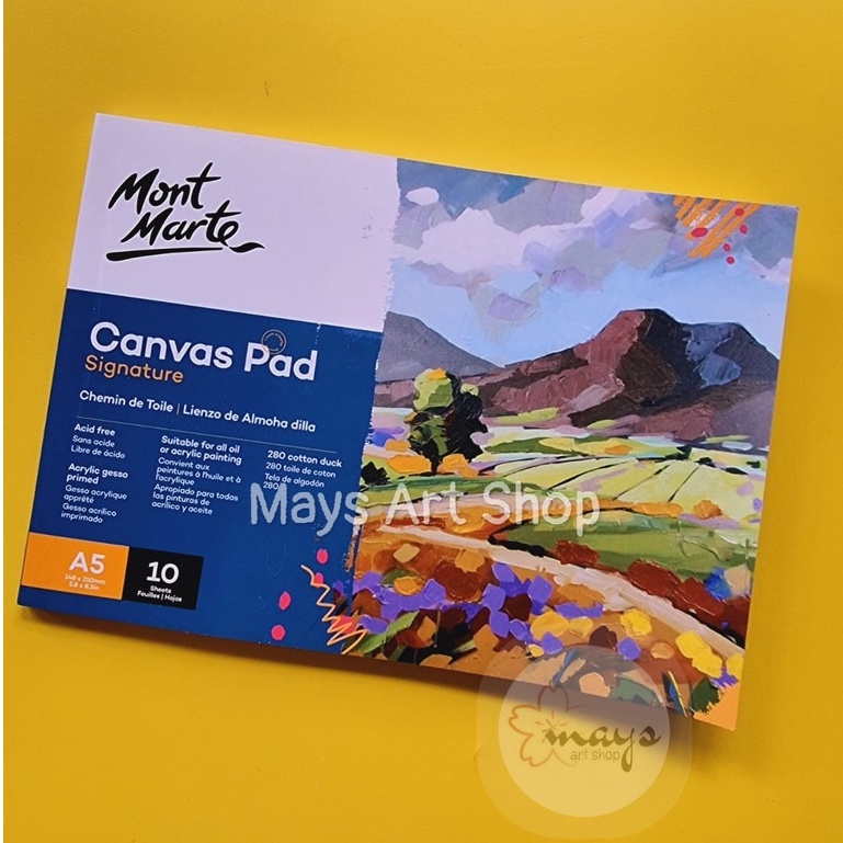 

Canvas Pad Montmarte A5 10 Lembar - Mont Marte Buku Kanvas Lukis Canvas Book