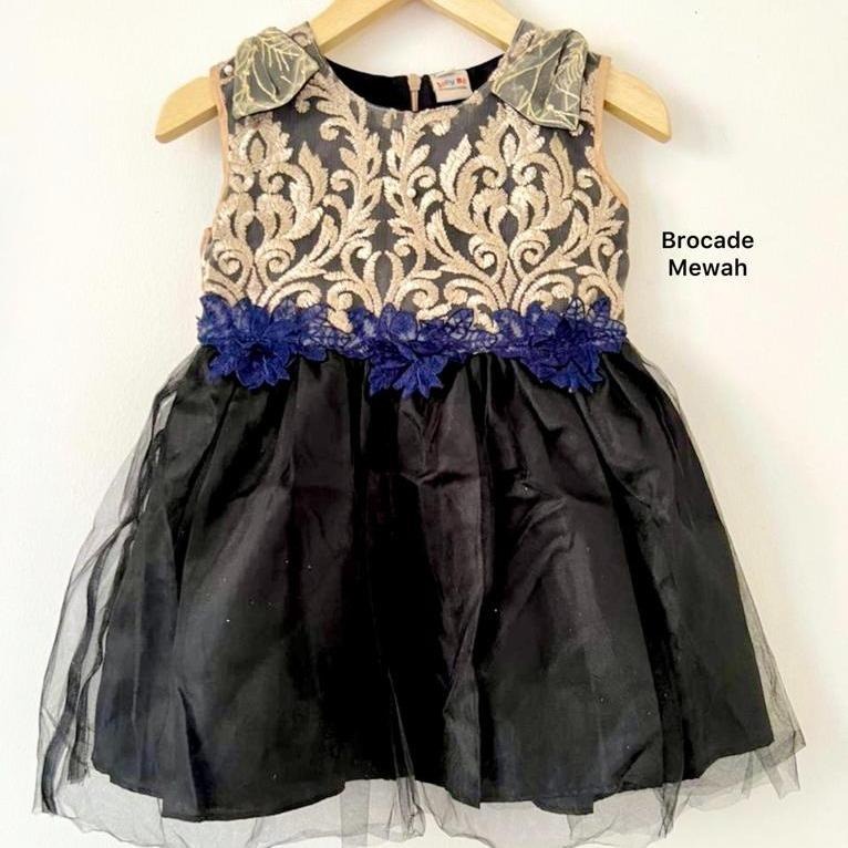 Dress Pesta Kondangan Ulang Tahun Mewah Lucu Bayi Anak Perempuan Cewek Terlaris Kode 6 Babeebabyshop