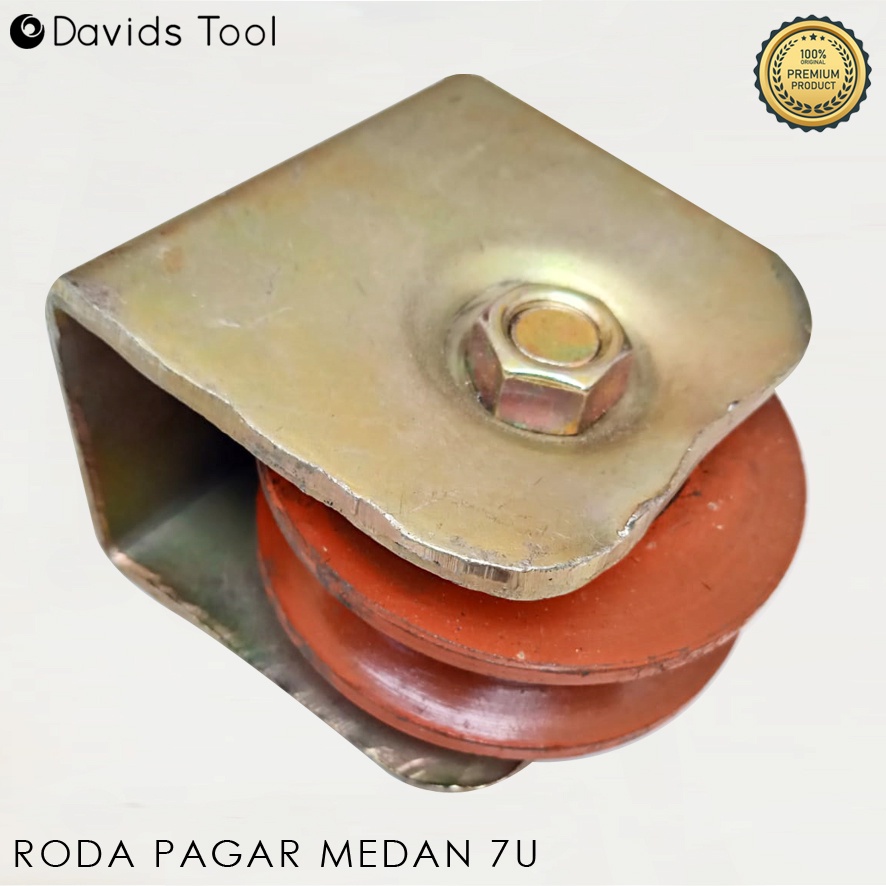 Roda Pagar Besi Gerbang Rumah Medan 7cm Model U