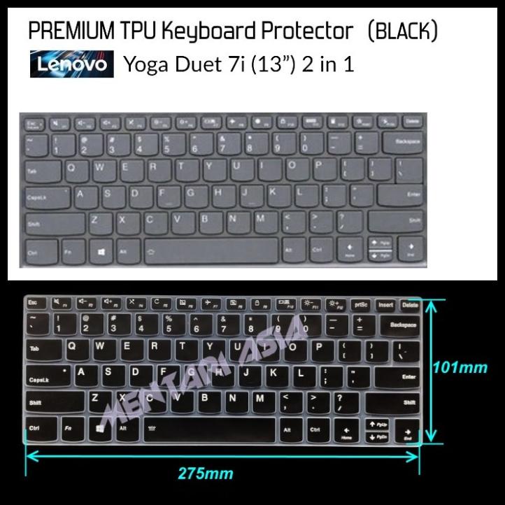 Keyboard Protector Lenovo Yoga Duet 7I 13" - Premium Tpu Kp Black
